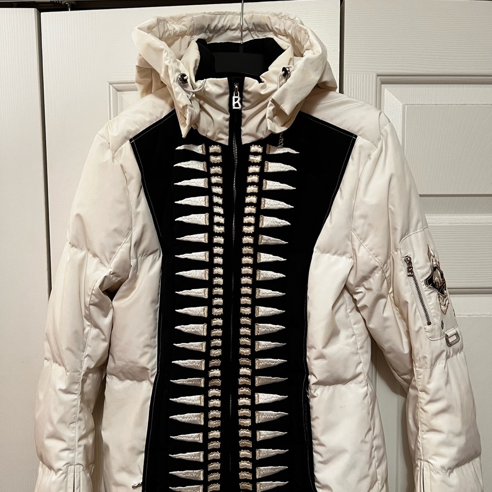 Bogner white down ski jacket size US 6
